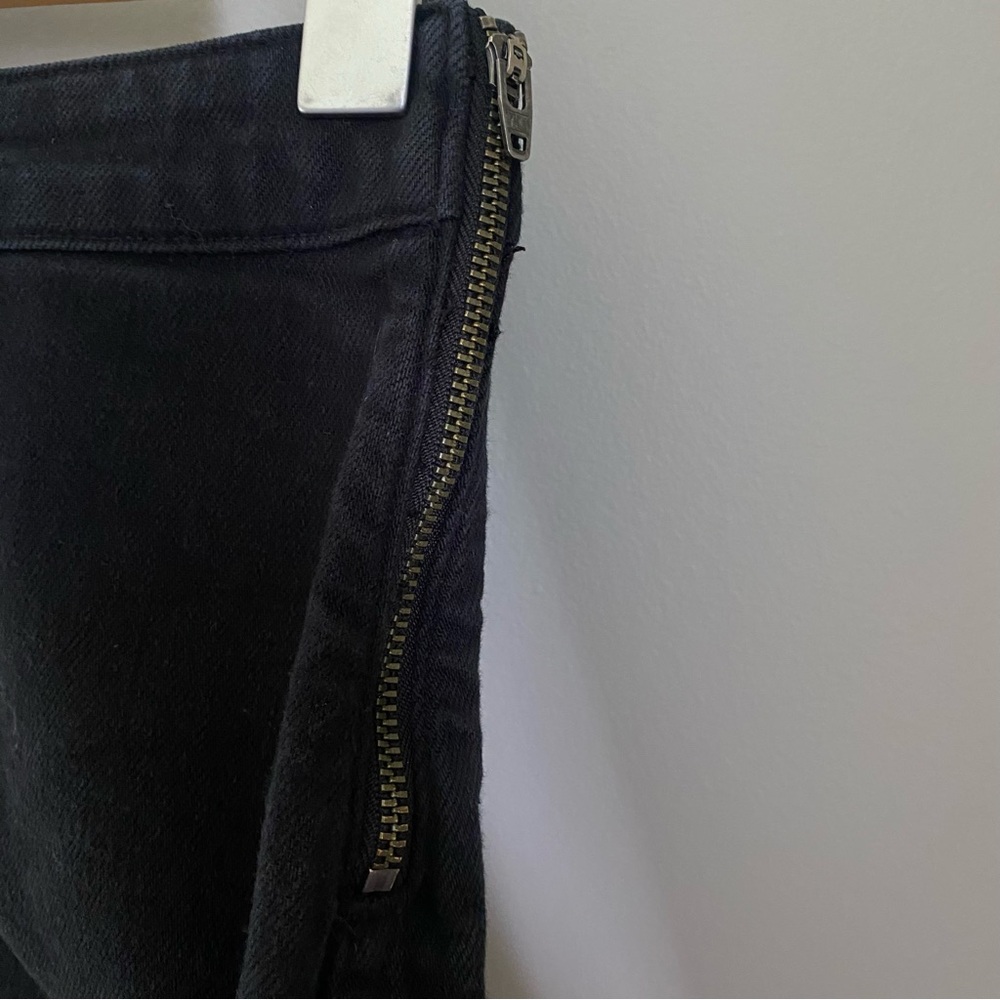 Aritzia Wilfred Free Black Denim Mini Skirt Size 2 Y2K Streetwear - Picture 8 of 10